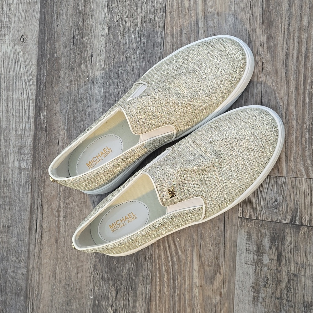 Michael Kors Keaton Slip On Glitter On Mesh|‎ Size 7